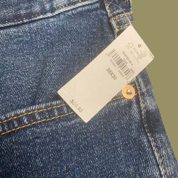 GAP Men’s Straight Fit Jeans – Dark Wash – Size 38x30 – Classic Everyday Denim - Picture 11 of 11